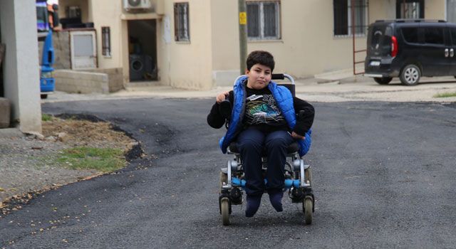 SMA Hastasının Okul Yolu Büyükşehir Belediyesi Tarafından Asfaltlandı