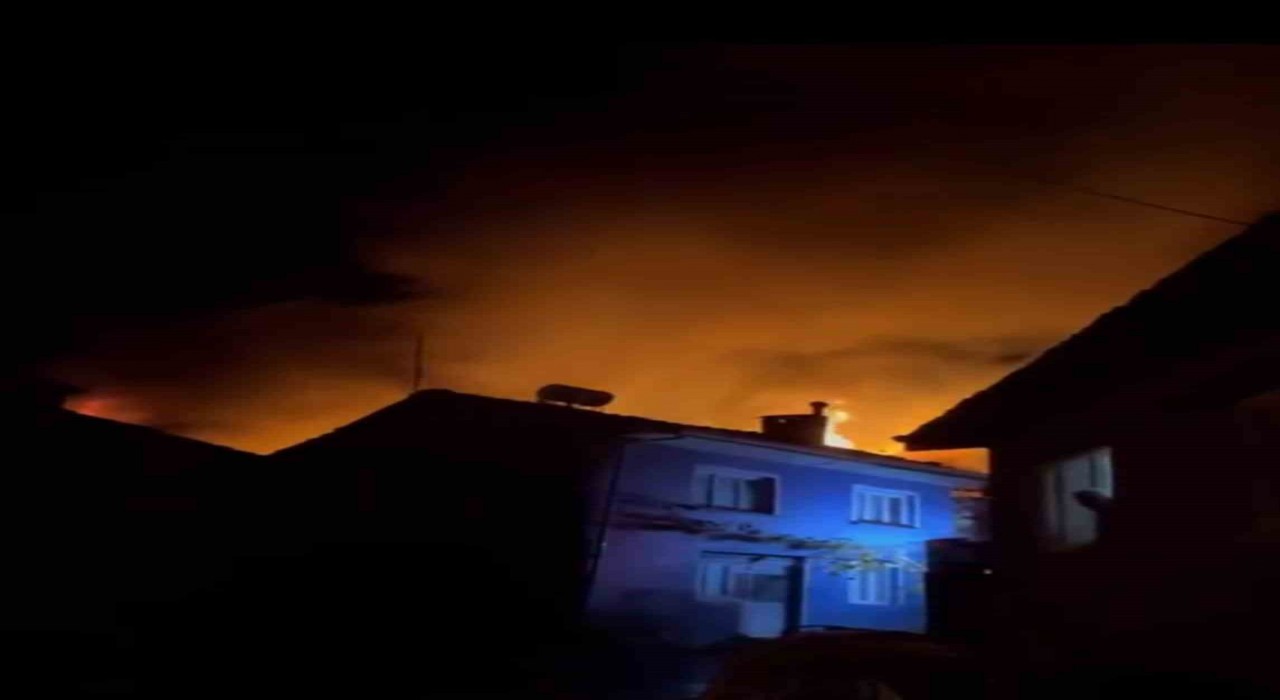 Sobadan çıkan yangın 3 evi küle çevirdi