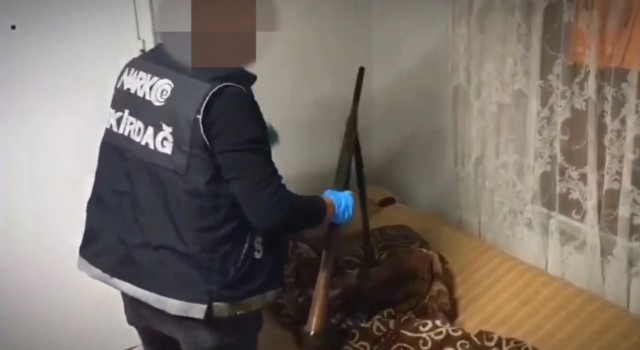 Tekirdağda 157 polisle eş zamanlı operasyon