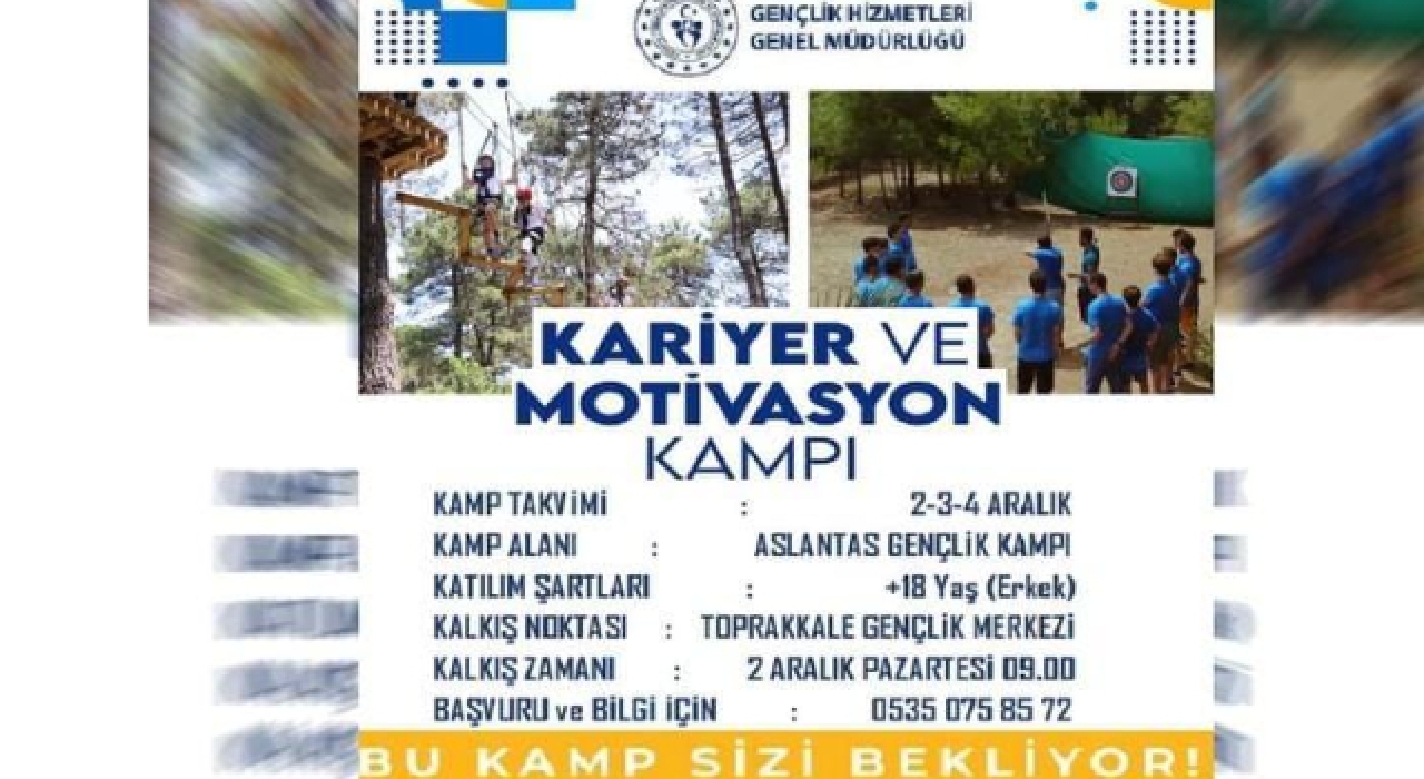 Toprakkale Gençlik Merkezi'nden Kariyer ve Motivasyon Kampı