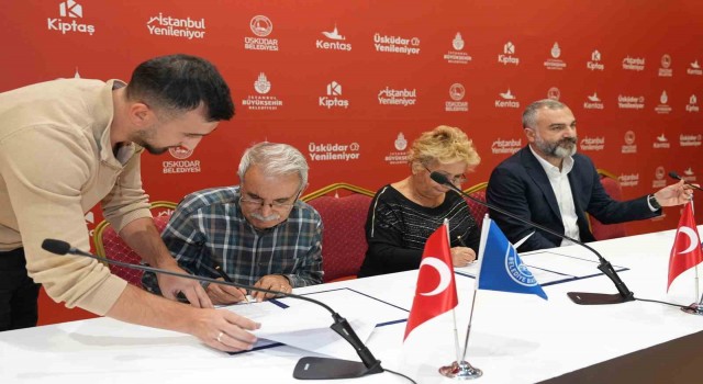 Üsküdarda kentsel dönüşümde ilk imzalar atıldı