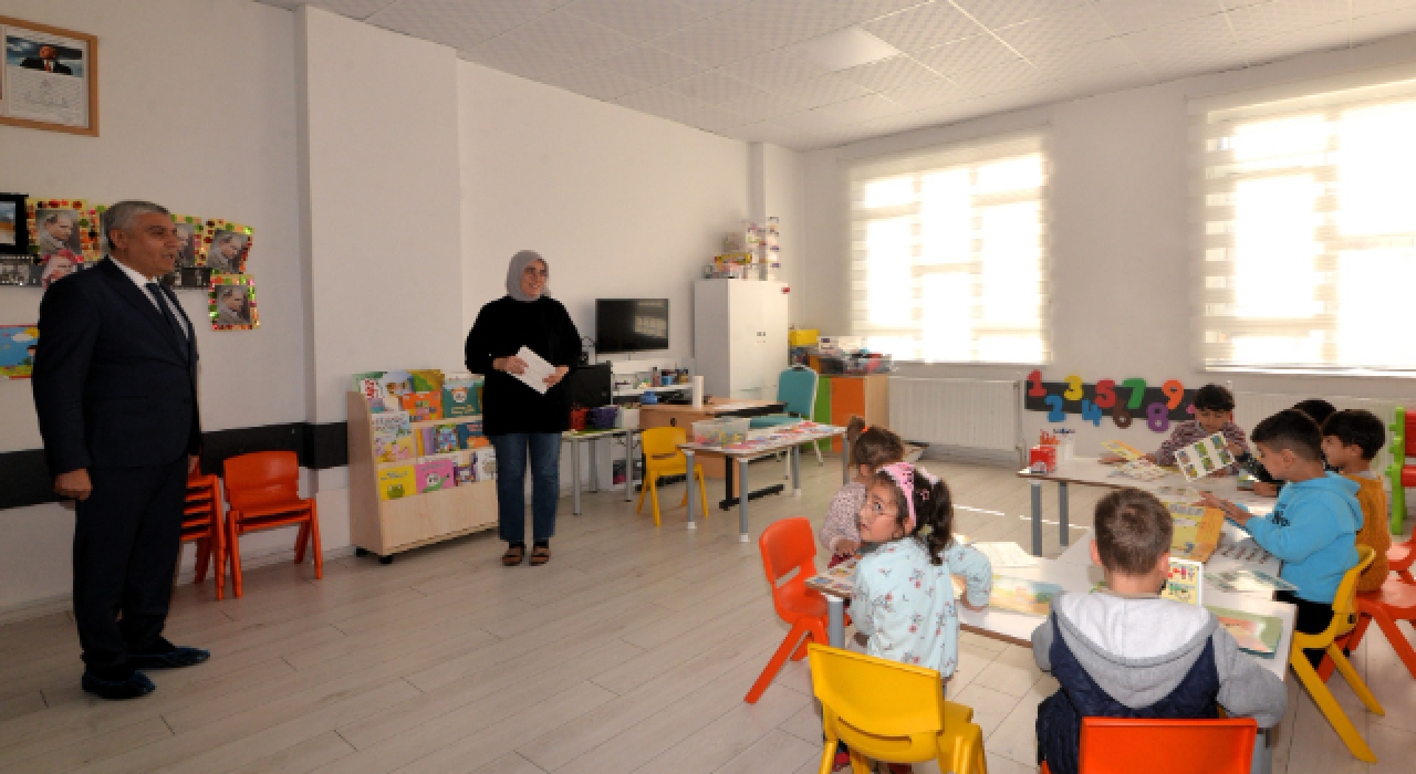 100. Yıl Anaokulu’na İlk Ziyaret İl Milli Eğitim Müdürü’nden