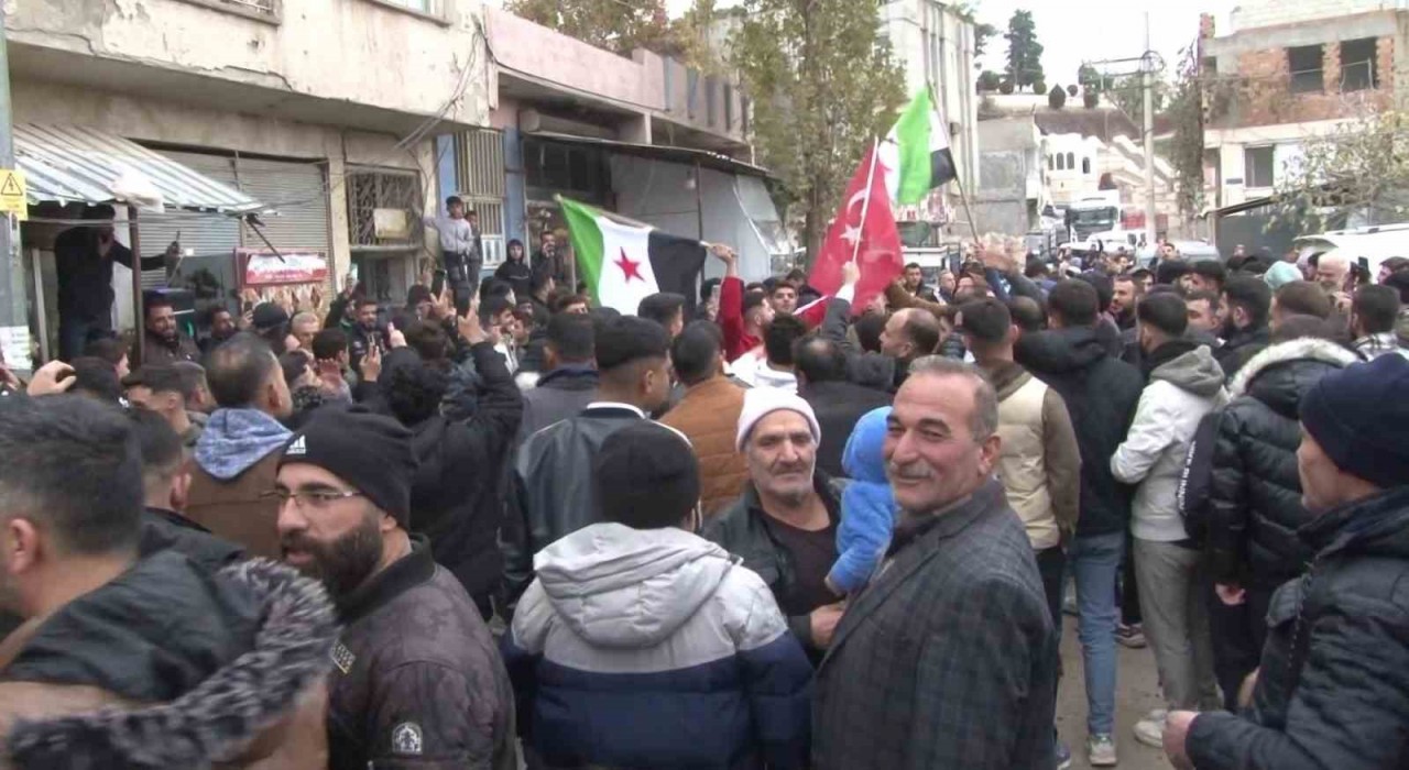 Adıyamanda Suriyeliler kutlama yaptı
