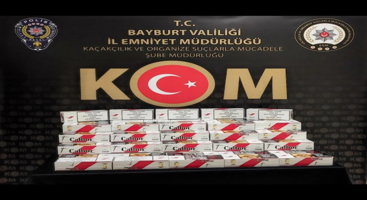 Bayburtta 44860 adet makaron ele geçirildi