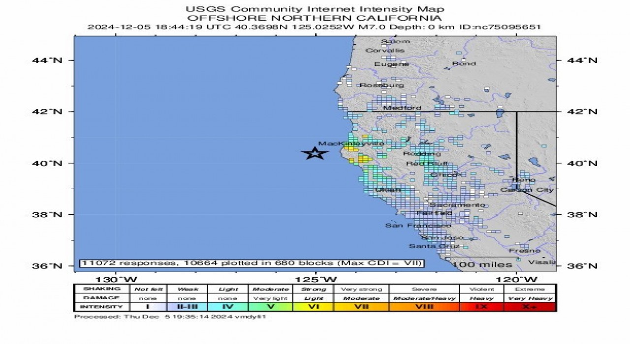 California açıklarında 7.0 büyüklüğünde deprem: Tsunami uyarısı yapıldı