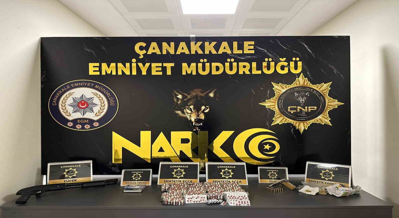 Çanakkalede uyuşturucu operasyonuna 3 tutuklama