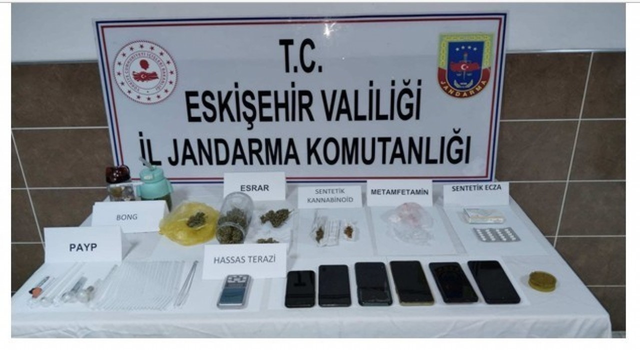 Çifteler ve Beylikovada uyuşturucu operasyonu