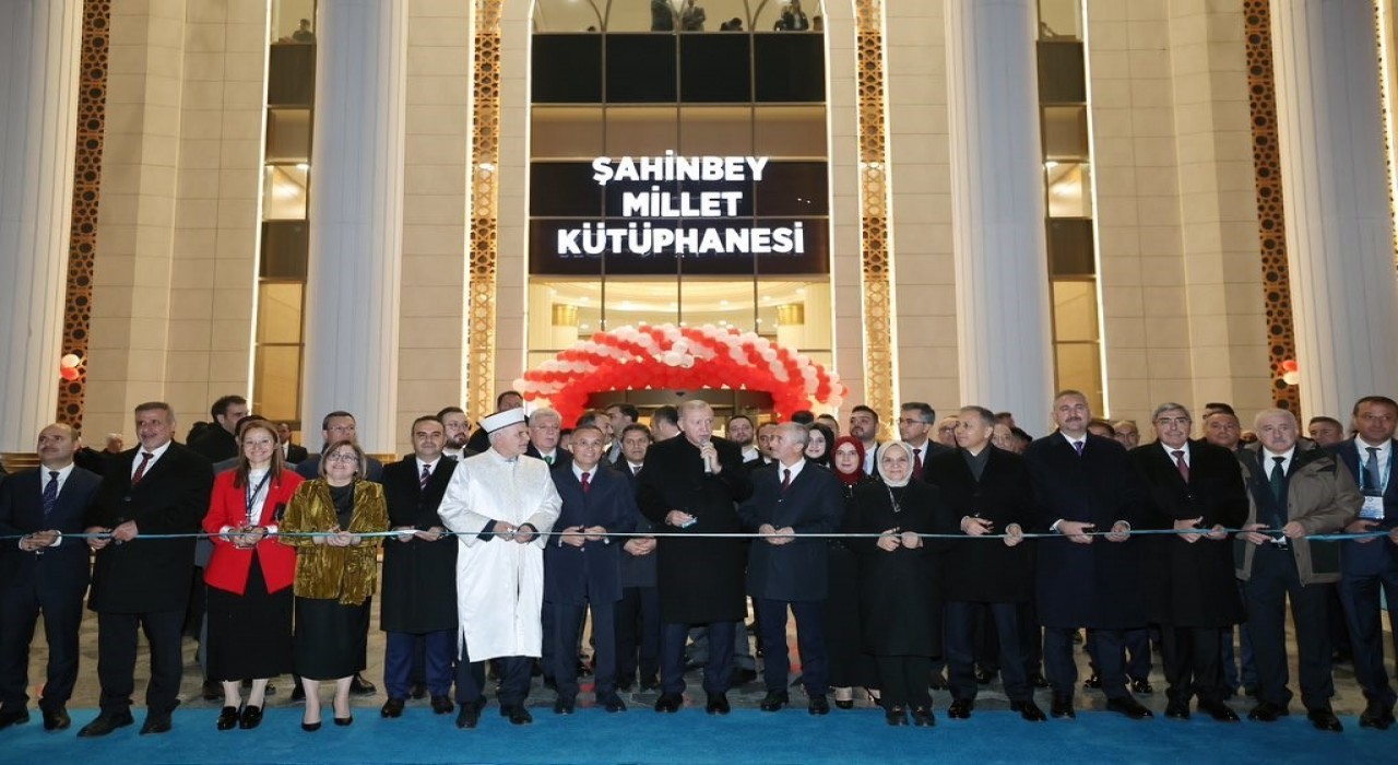 Cumhurbaşkanı Erdoğan, Şahinbey Millet Kütüphanesinin açılışını yaptı