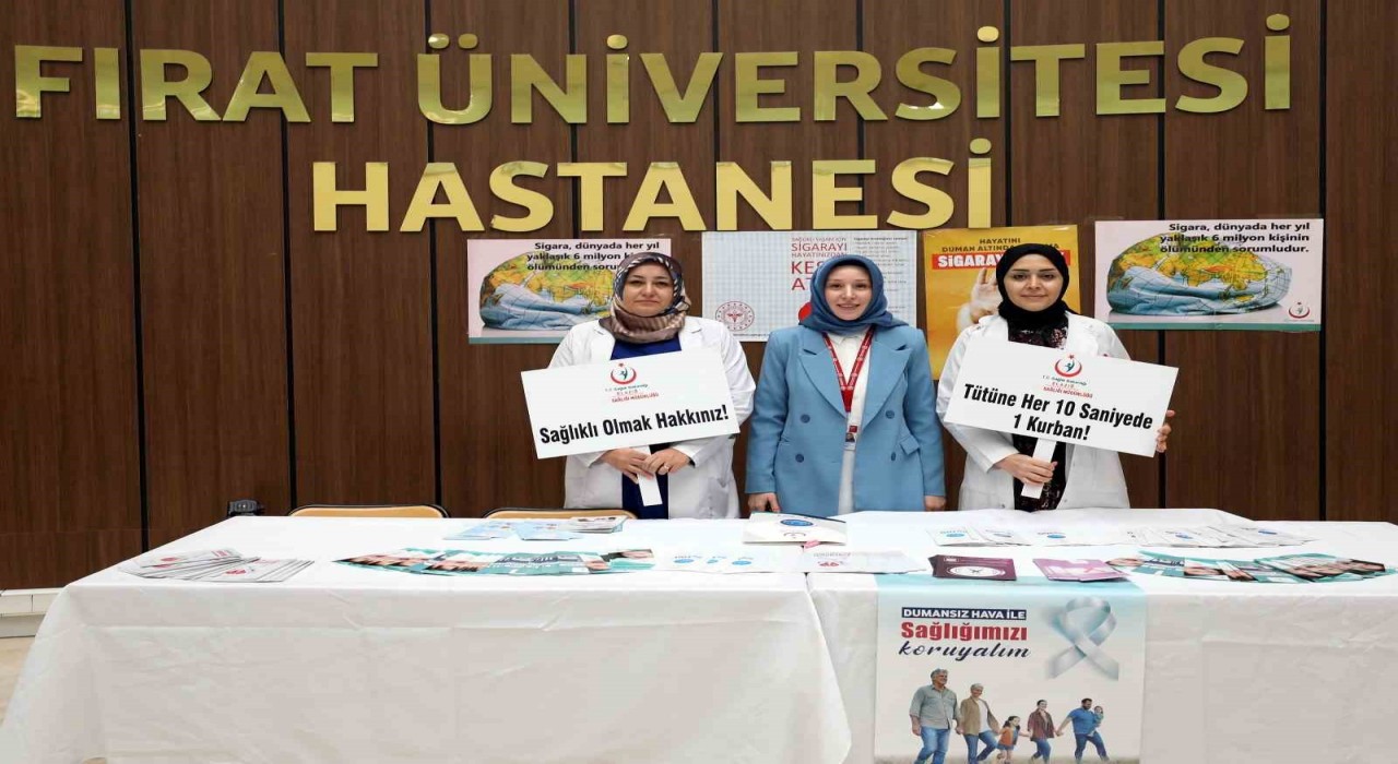 Fırat Üniversitesinde ‘sigara bırakma standı kuruldu