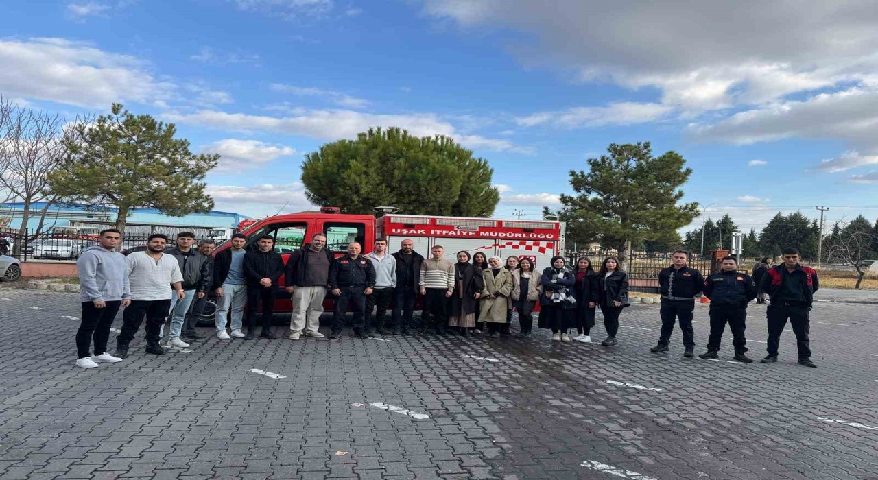 Hisarcık MYOdan Uşak İtfaiyesine teknik gezi