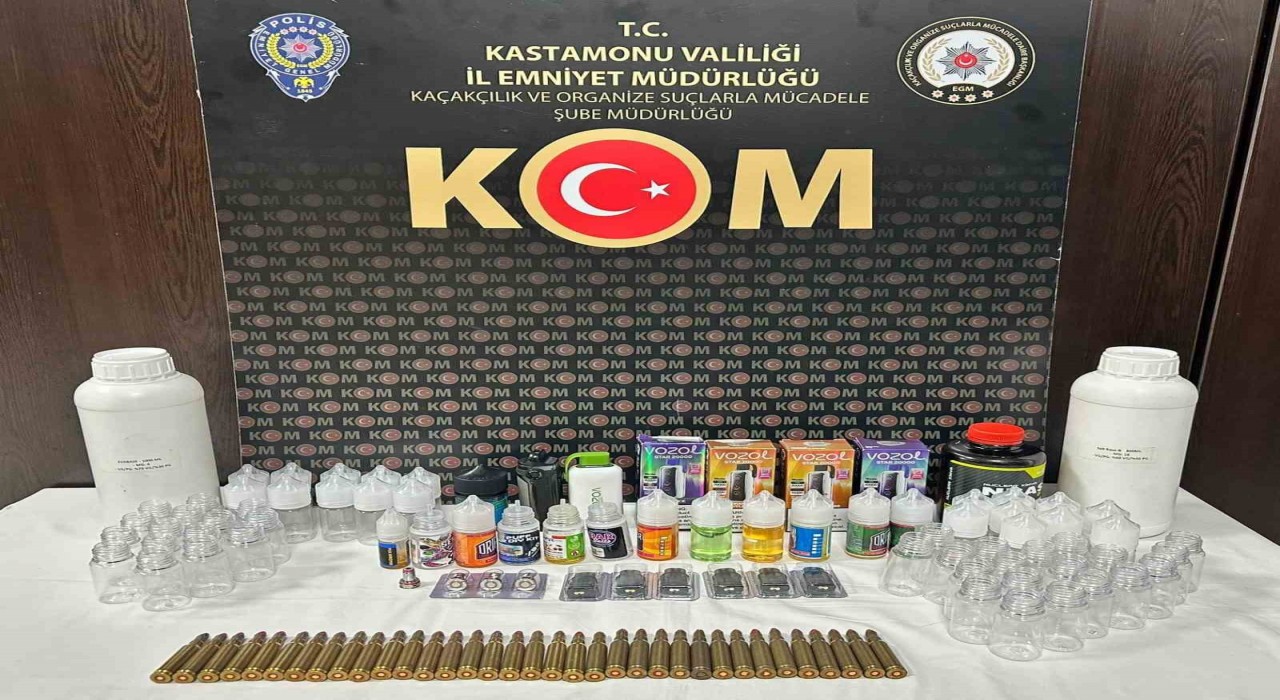 Kastamonuda elektronik sigara operasyonu: 3 gözaltı