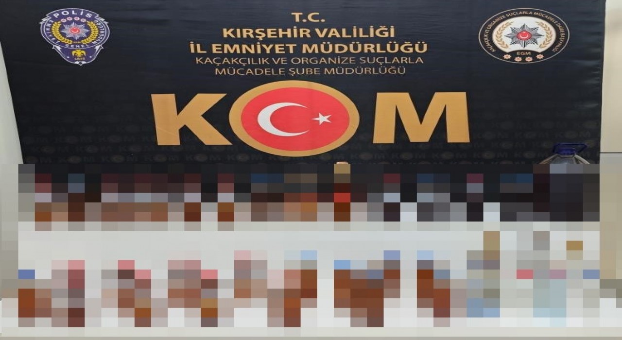 Kırşehirde yılbaşı öncesinde sahte alkol operasyonu: 2 gözaltı