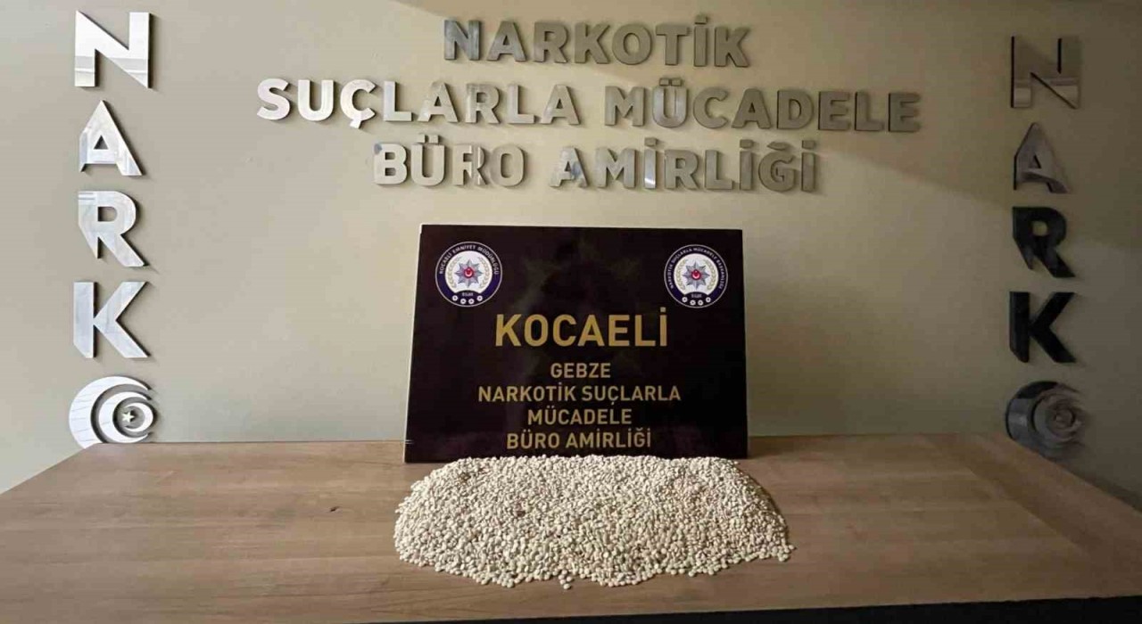 Kocaelide 17 bin uyuşturucu hap ele geçirildi