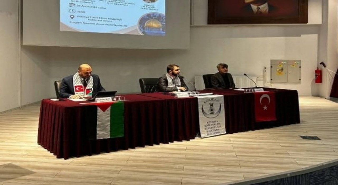 Kütahyada Gazze soykırımının ayak izleri konulu panel