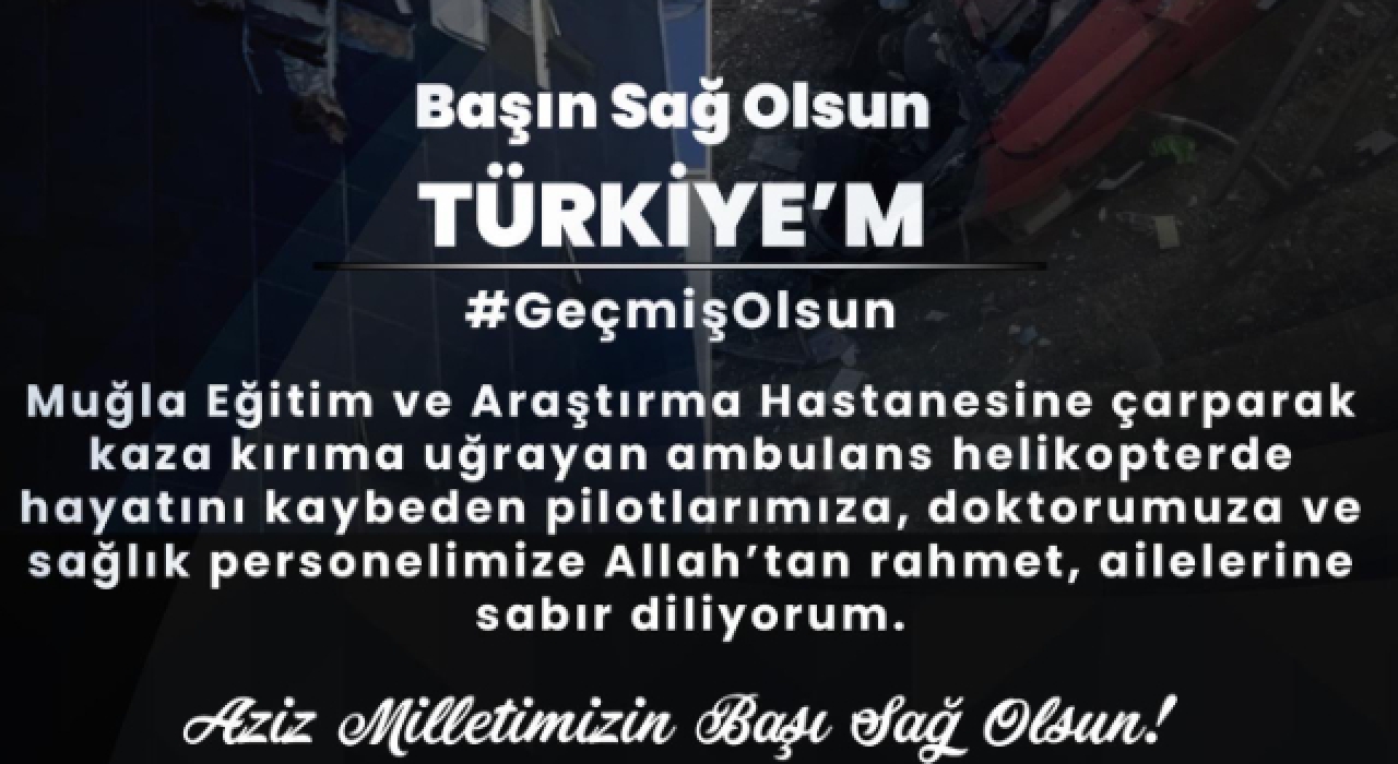 Muğla'daki Helikopter Kazası Sonrası Osmaniye Valisi'nden Taziye Mesajı