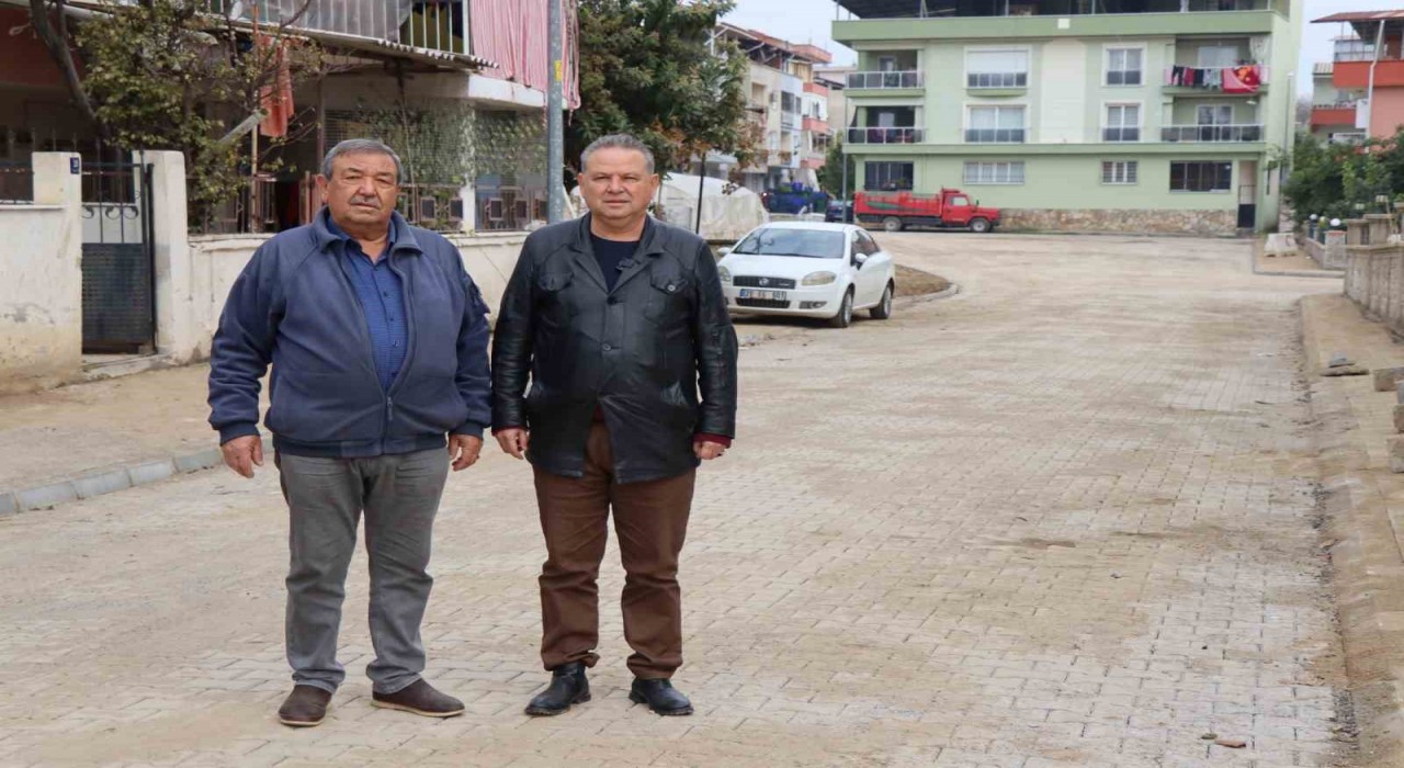 Nazillide yol çalışmaları devam ediyor