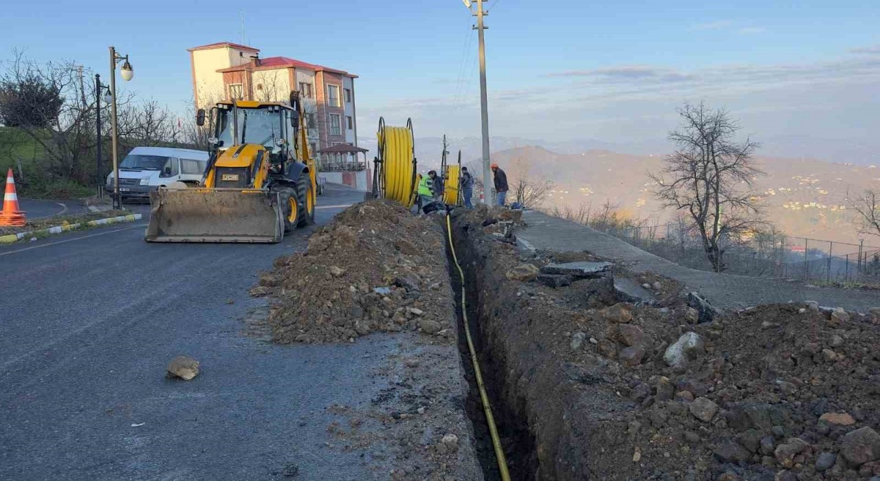 Ordunun ilçelerinde doğalgaz çalışmaları devam ediyor