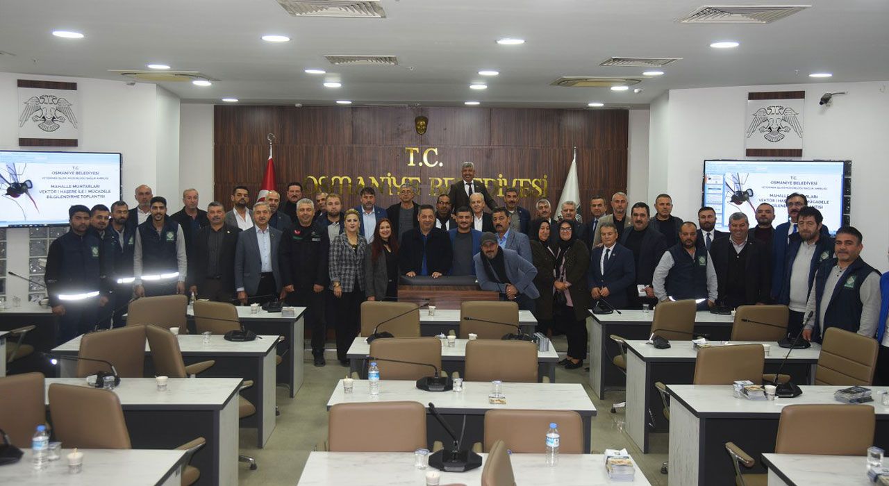 Osmaniye Belediyesi’nden Muhtarlara Vektörle Mücadele Eğitimi