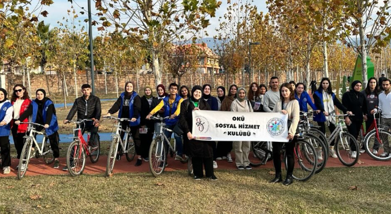 Osmaniye'de insan hakları için pedal çevrildi