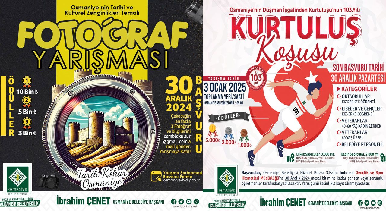 Osmaniye’de Kurtuluş, Kültür ve Spor Şöleniyle Kutlanacak
