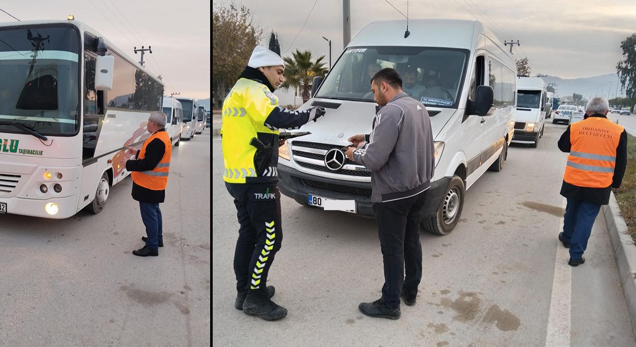 Osmaniye’de Özel Servis Araçlarına Denetim: Cezai İşlemler Kapıda!