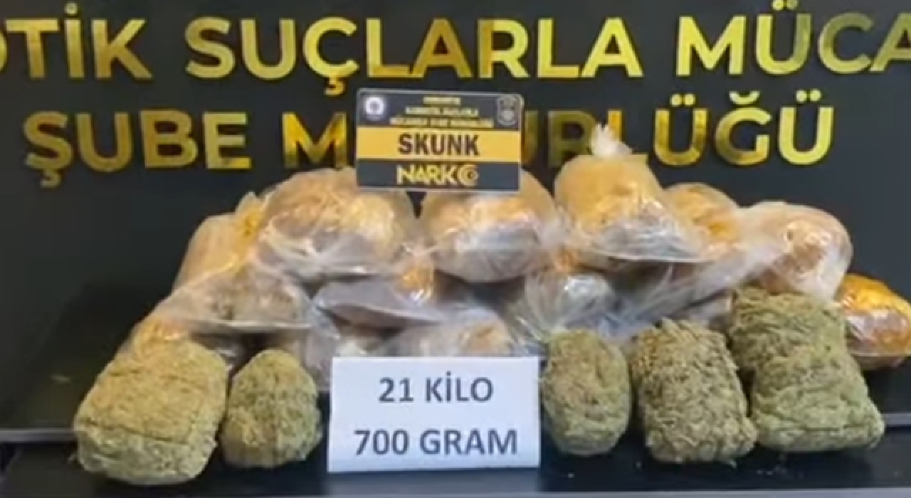 Osmaniye'de Uyuşturucu Operasyonu: 21 Kilo 700 Gram Skunk Ele Geçirildi