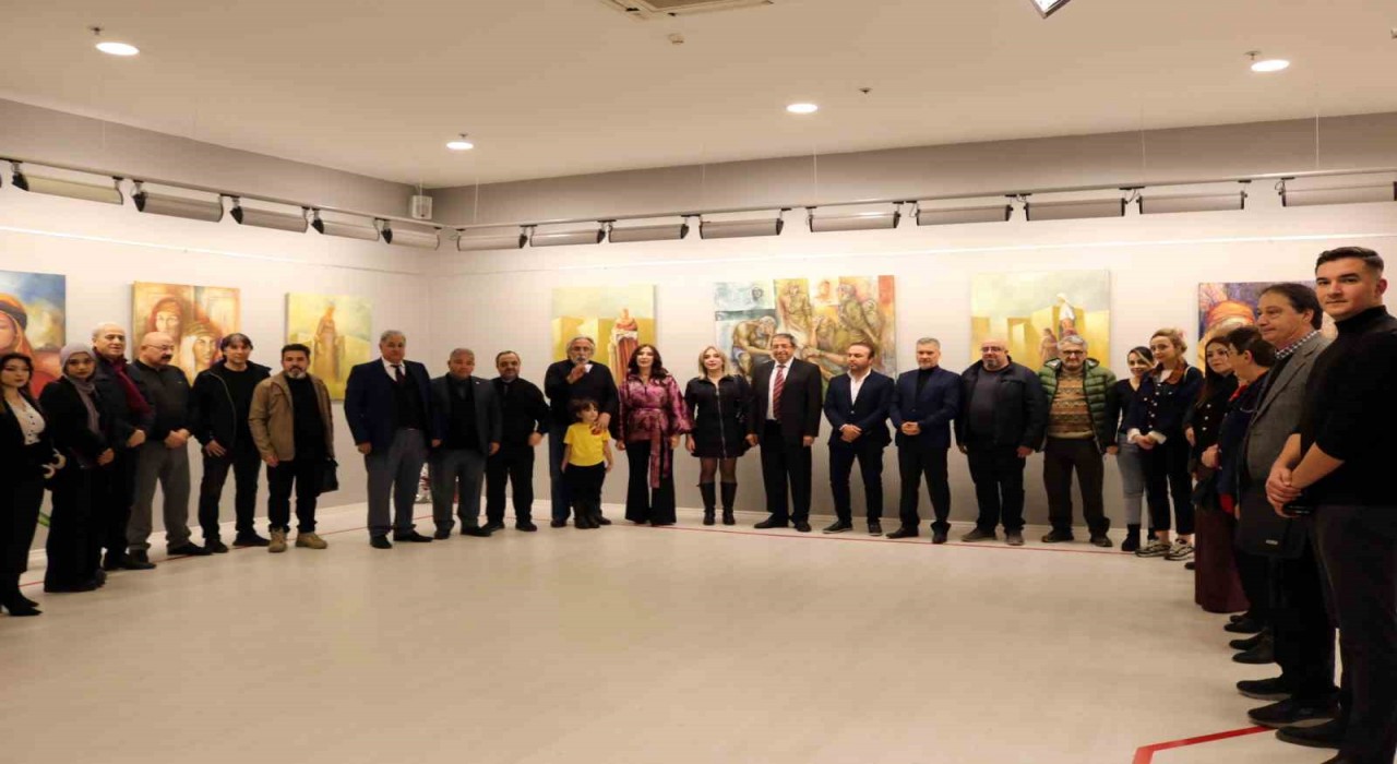 SANKO Sanat Galerisinde ‘Baraklar temalı resim sergisi