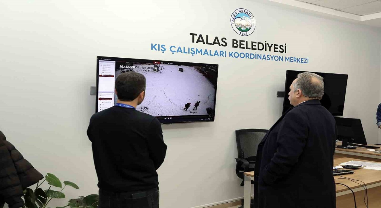 Talasta kar yağışı 7/24 takipte