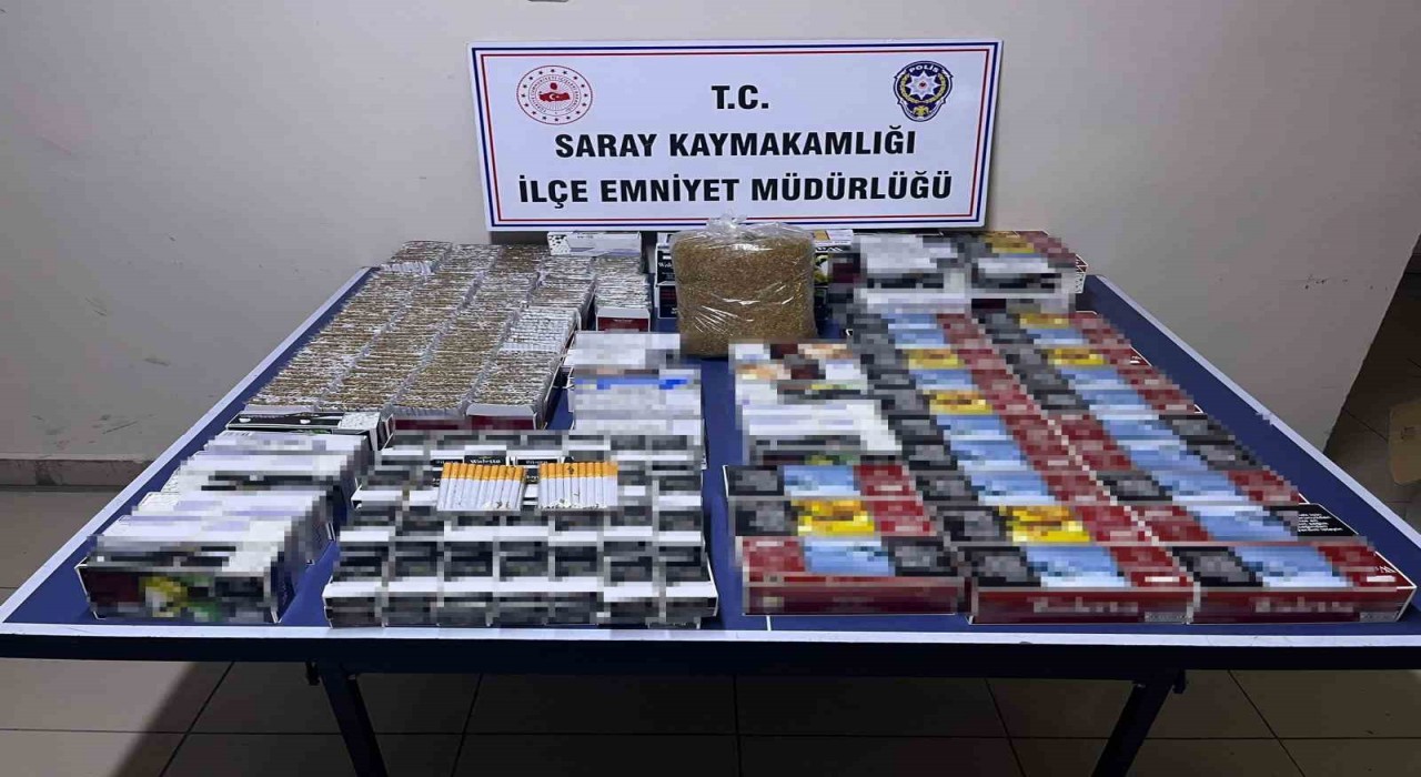 Tekirdağda tütün kaçakçılığı operasyonu