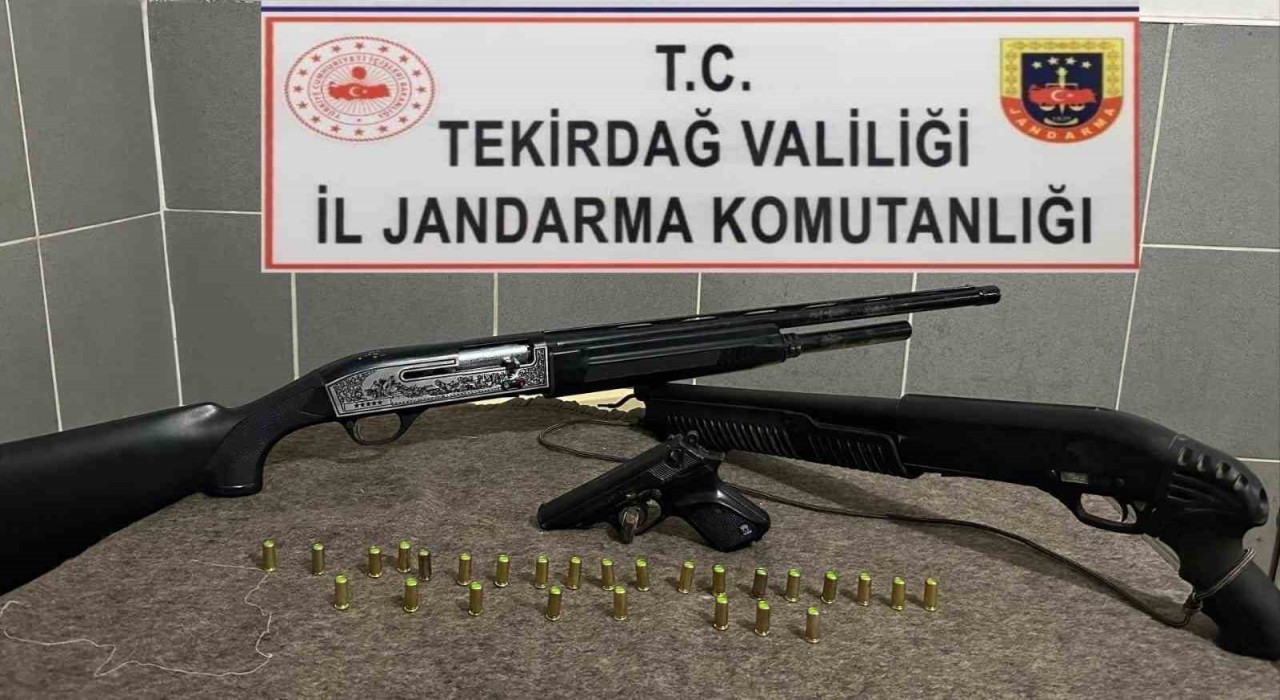 Tekirdağda uyuşturucu ve silah ele geçirildi