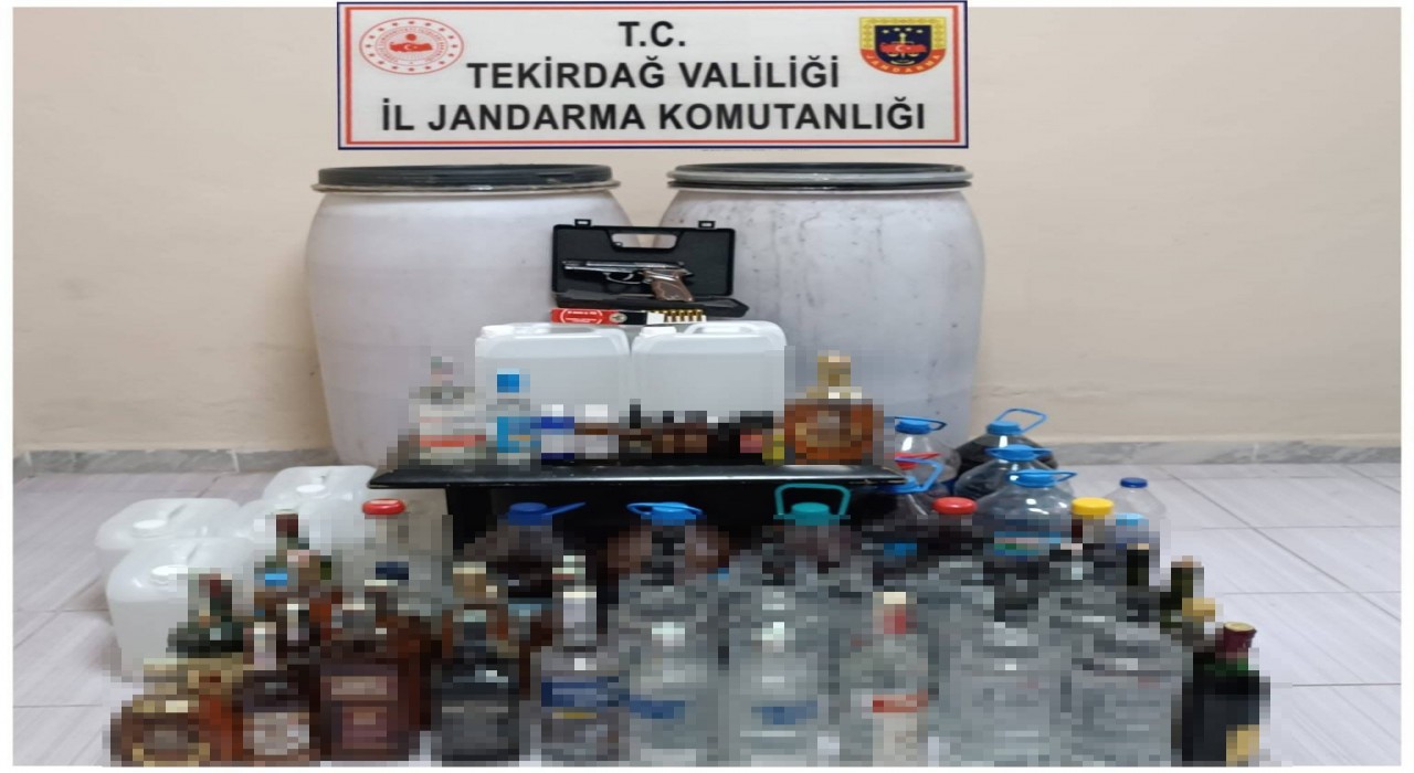 Tekirdağda yılbaşı öncesi kaçak içki operasyonu