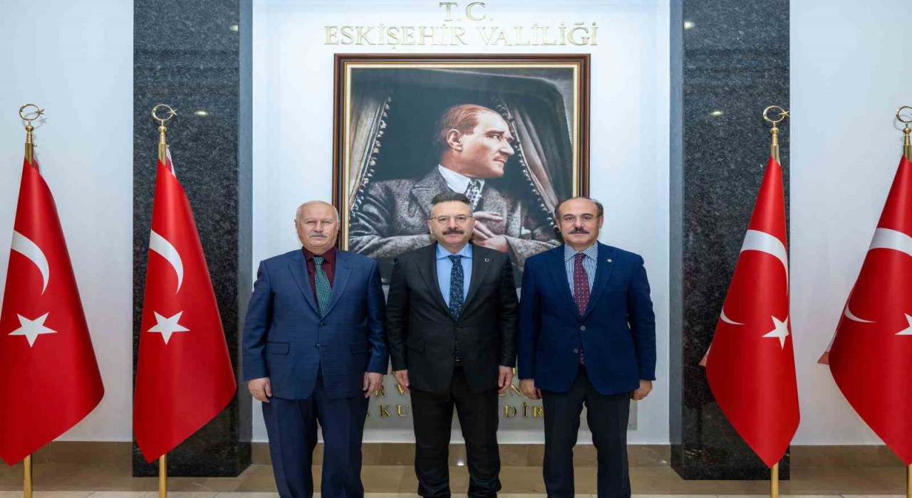 THK Kayyum Heyeti Başkanı ve Merkez Valisinden Vali Aksoya ziyaret