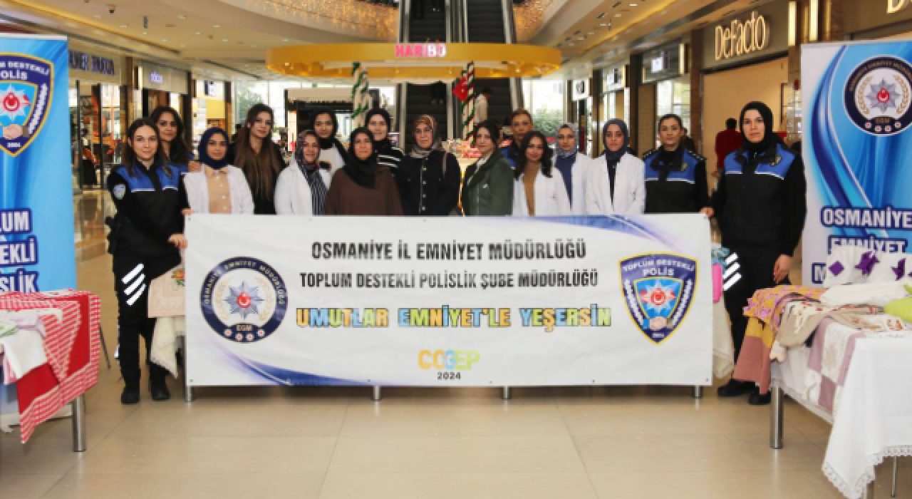 "Umutlar Emniyet'le Yeşersin" Projesi Kapsamında Kursiyerlerden Sergi