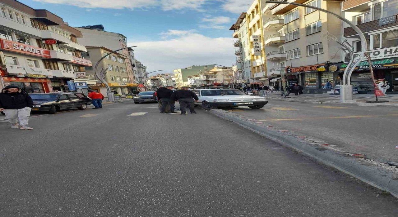 Vatandaştan araç kurtarma operasyonu