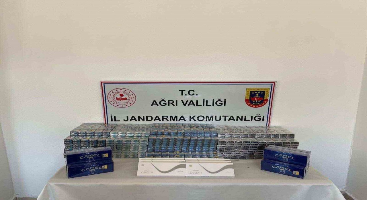 Ağrıda 3500 paket kaçak sigara yakalandı