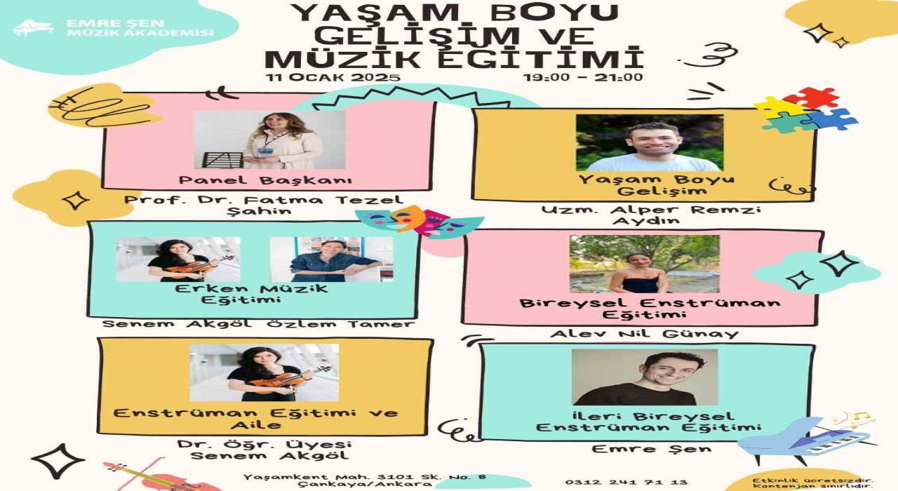 Ankarada “Yaşam Boyu Gelişim ve Müzik Eğitimi” paneli gerçekleştirildi