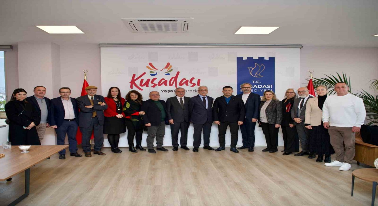 Başkan Günel eski Dışişleri Başkanı Karayalçını ağırladı