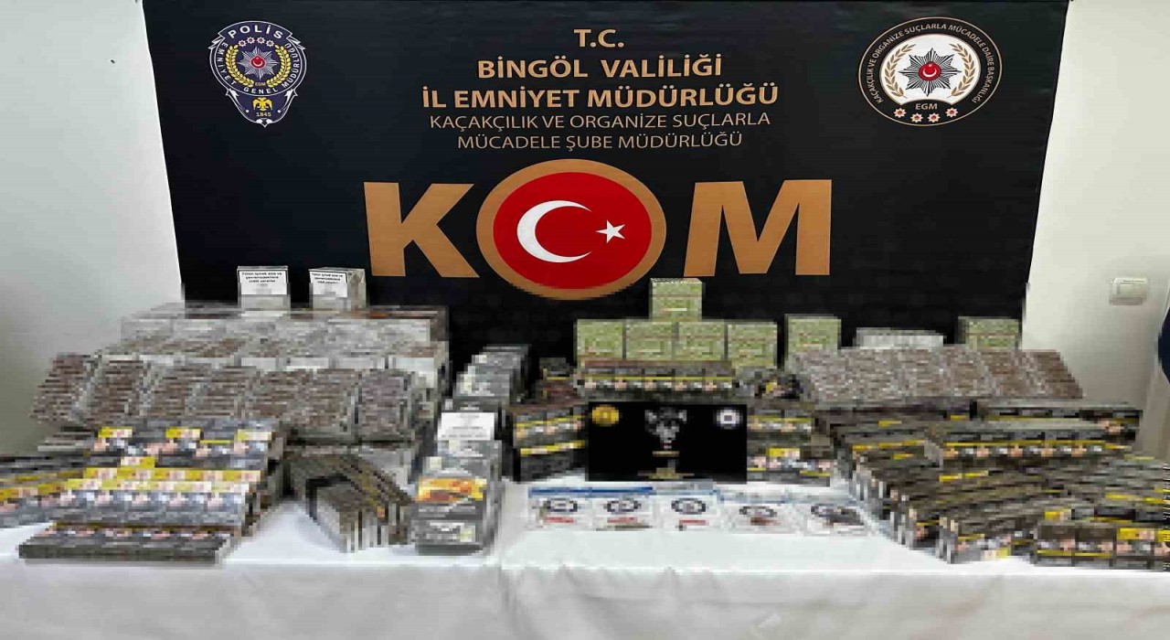 Bingölde narkotik ve kaçakçılık operasyonları