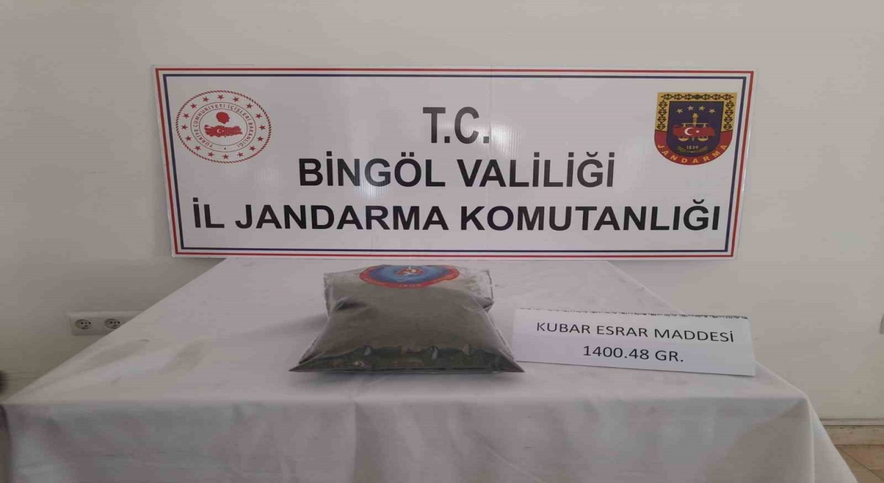 Bingölde uyuşturucu madde ve tüfek ele geçirildi