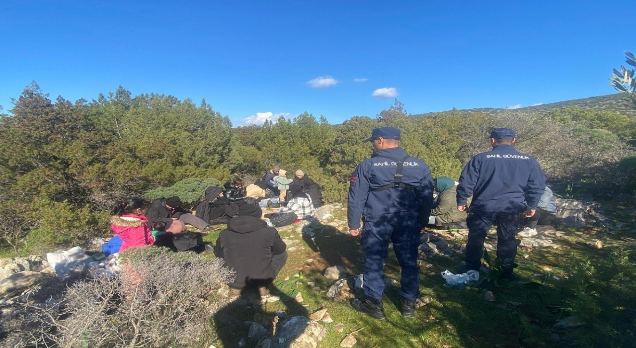 Bodrumda 18 düzensiz göçmen yakalandı