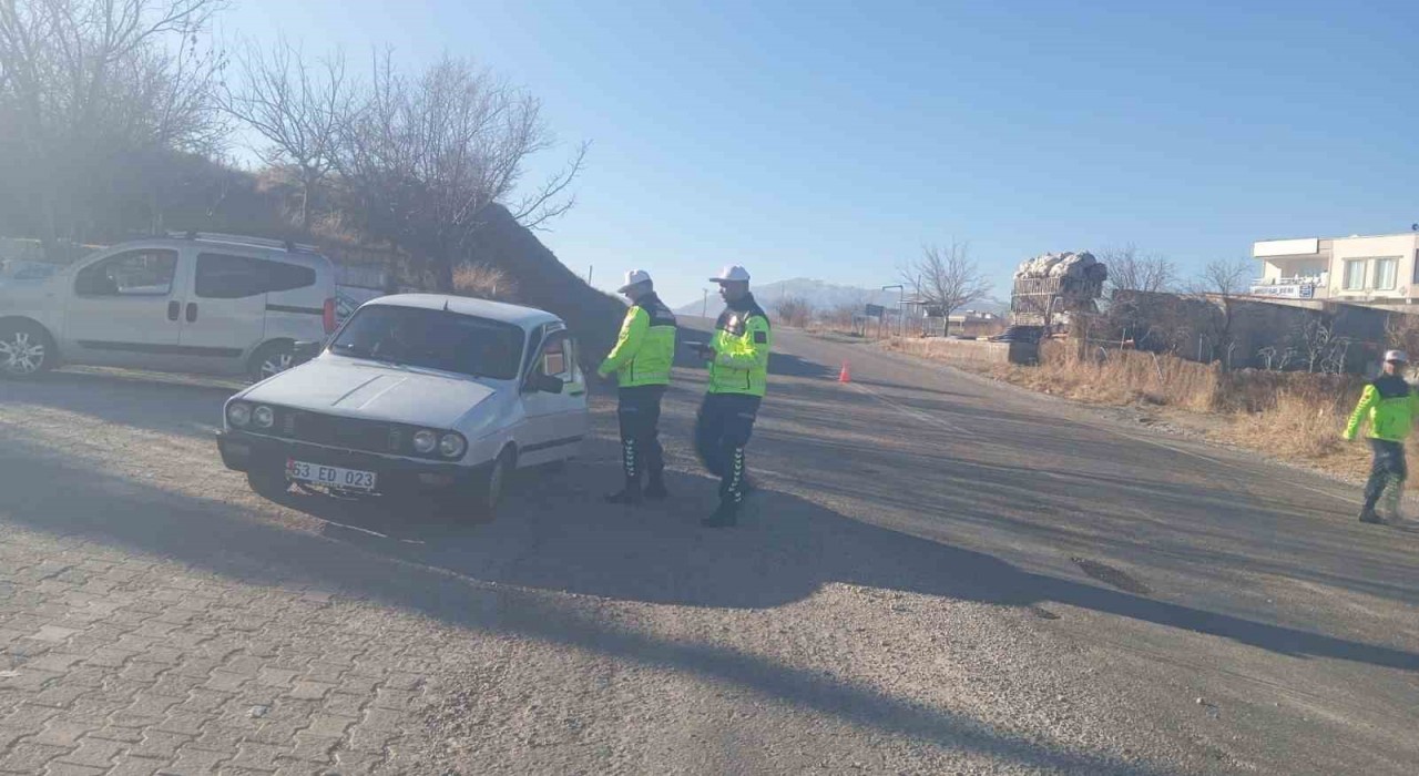 Çüngüşte trafik denetimi