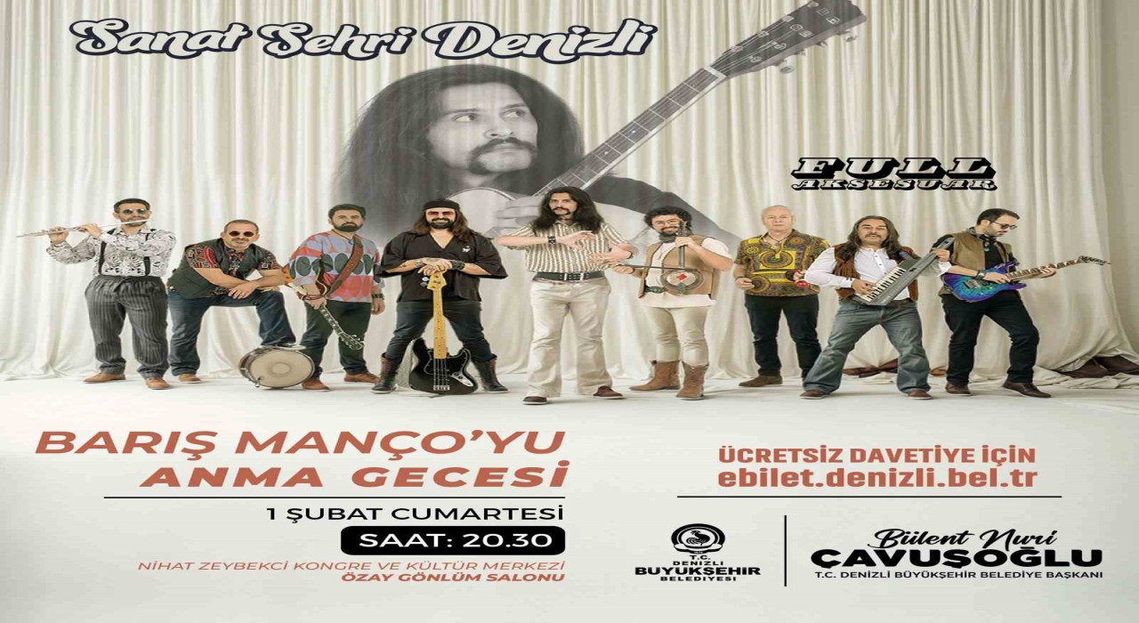 Denizli Büyükşehir, Barış Mançoyu ölüm yıl dönünde özel konserle anacak