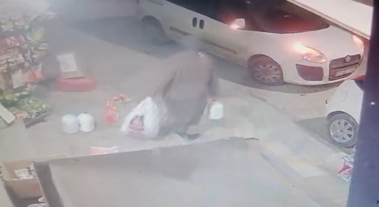 Elazığda ayran çalan kadın kameralara yakalandı