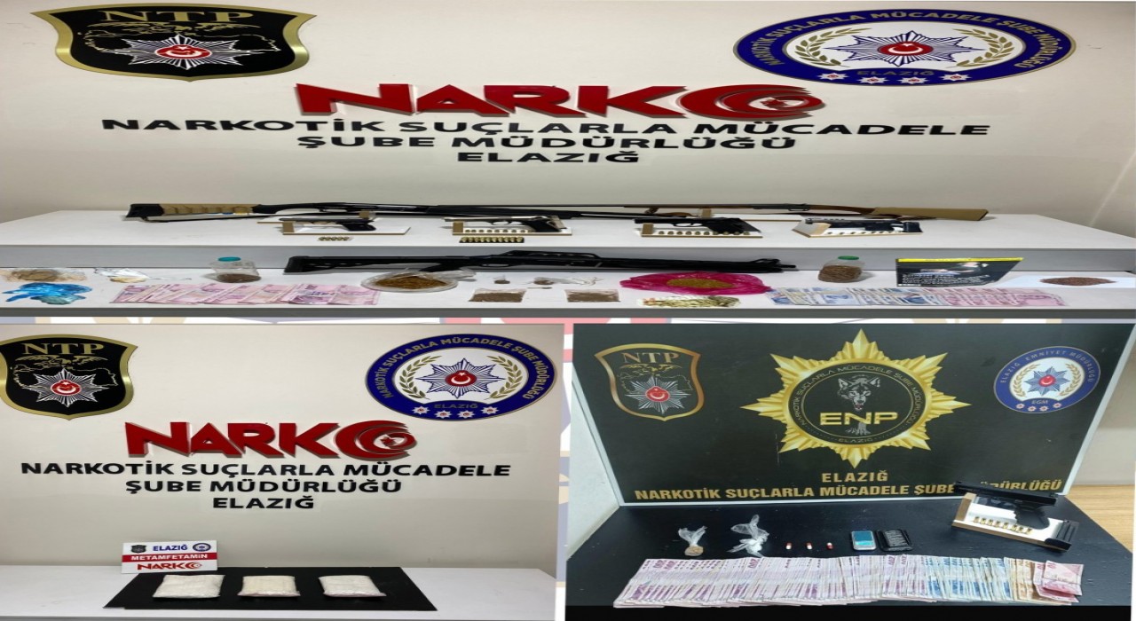 Elazığda uyuşturucu satıcılarına darbe: 12 gözaltı