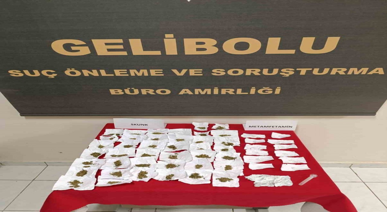 Geliboluda piyasa değeri 300 bin TL olan uyuşturucu madde ele geçirildi