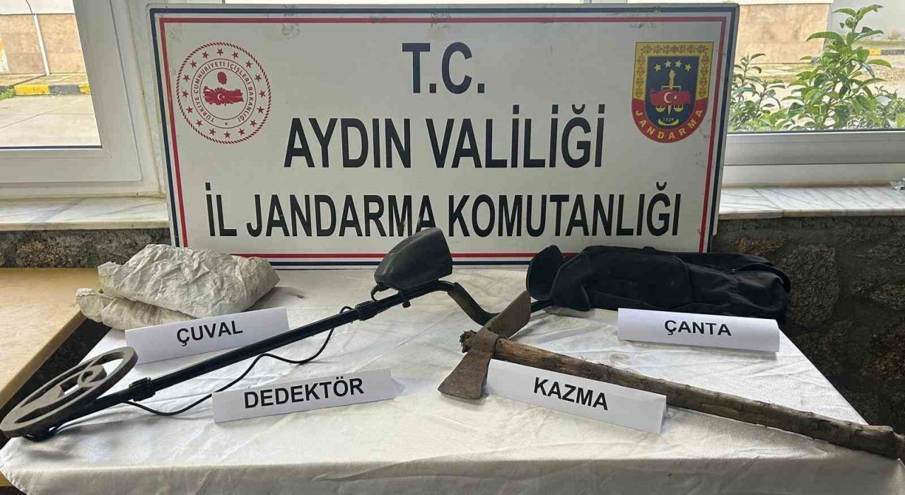 İzinsiz kazı yapan 2 şüpheli suçüstü yakalandı