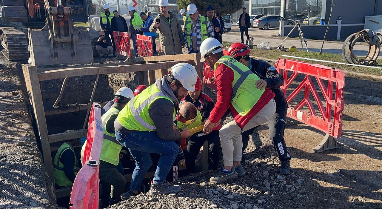 Kanalizasyonda Göçük ve Baygınlık Senaryosu Gerçeği Aratmadı