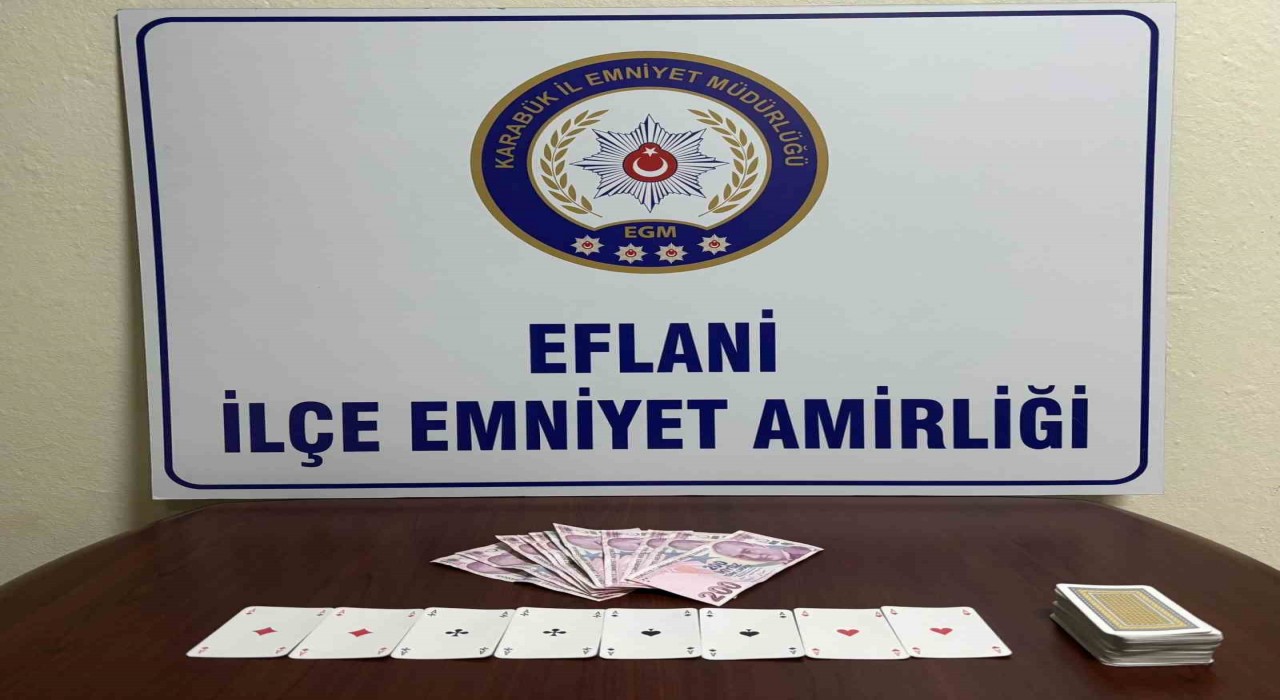 Karabükte kumar oynayan 4 kişiye 36 bin 988 lira ceza