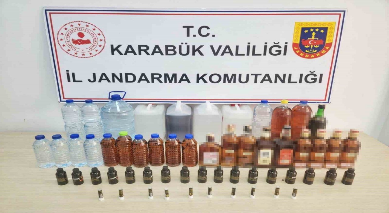 Karabükte sahte alkol operasyonu