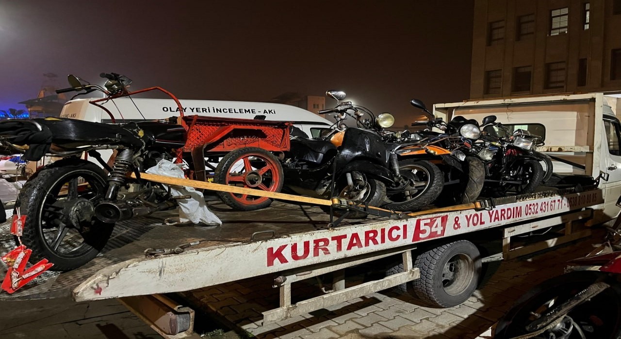 Karasuda 20 motosiklet trafikten men edildi